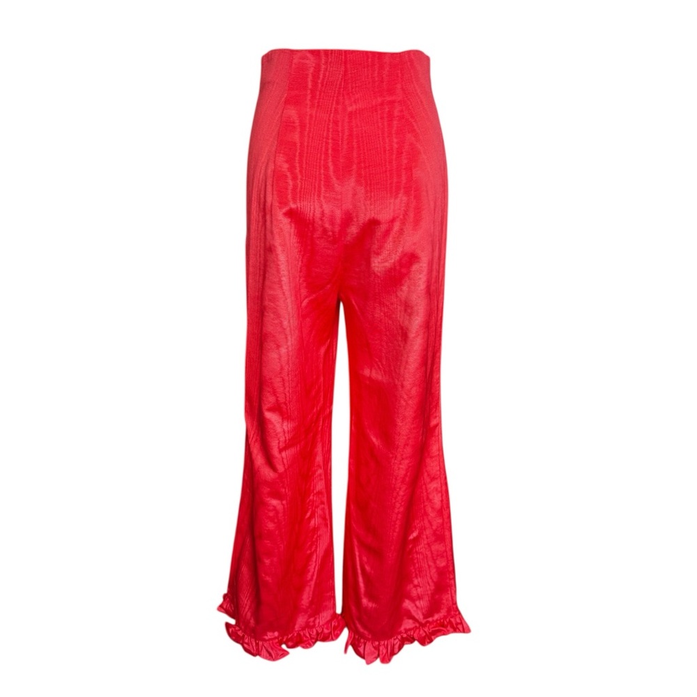 NWT BATSHEVA Set- Kat Jacket & Ruffle Pant in Coral Size: 2 - Picture 9 of 12